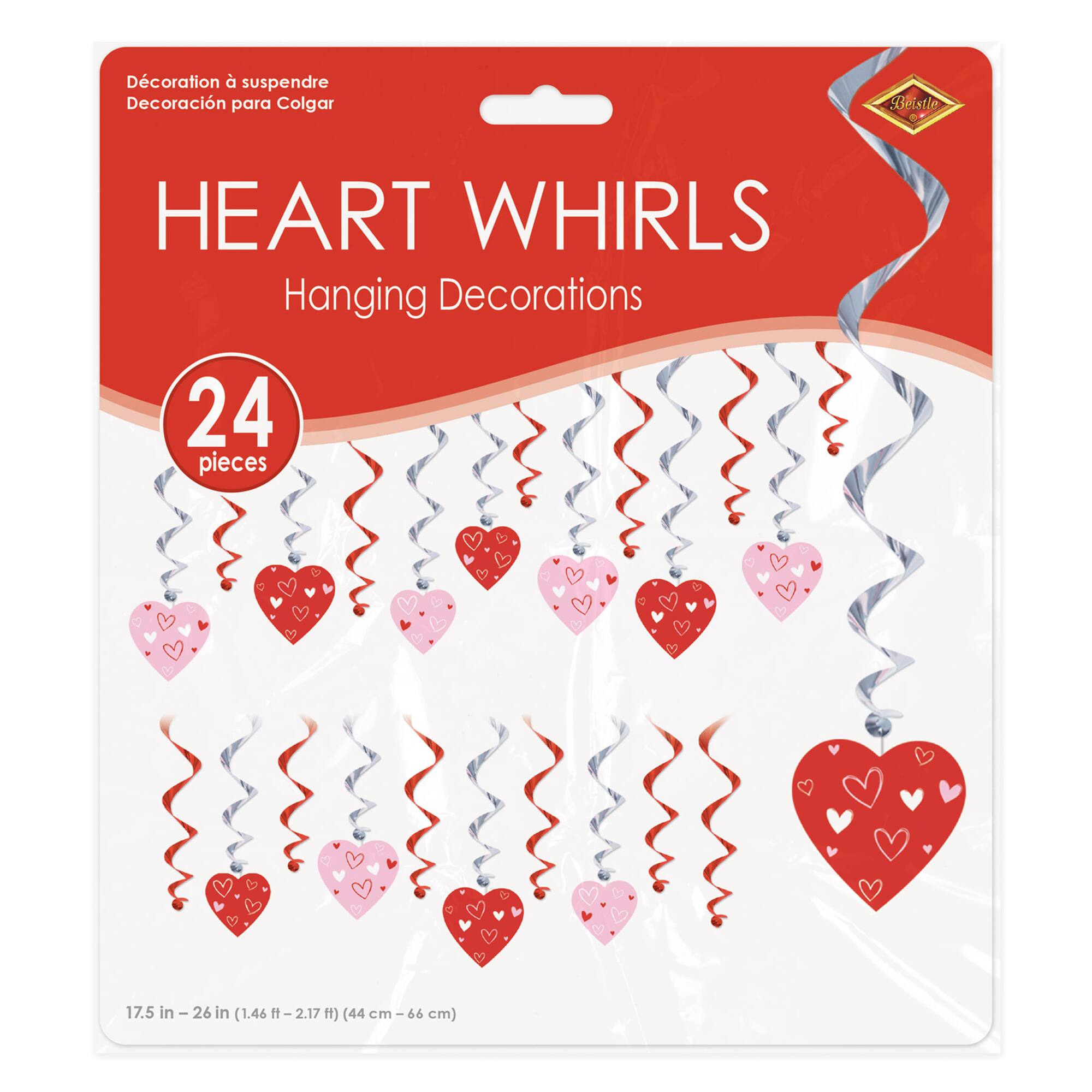 Beistle Valentine's Day Heart Whirls, 24ct.